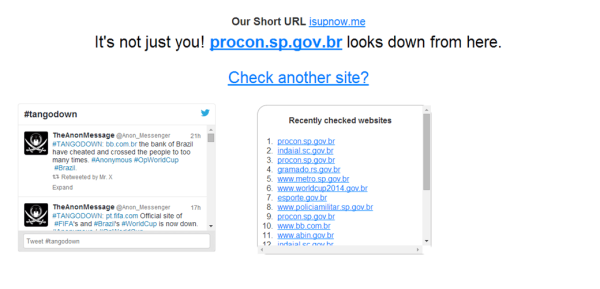 O site do Procon-SP saiu do ar ontem (12)