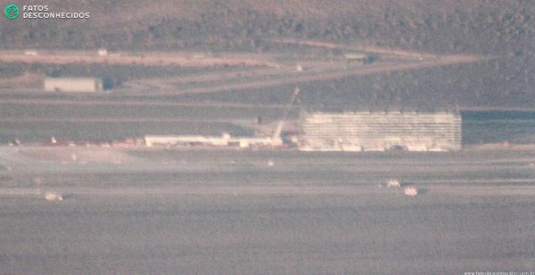 O estágio de construção exibido pela foto foi flagrado no dia 21 do mês passado.