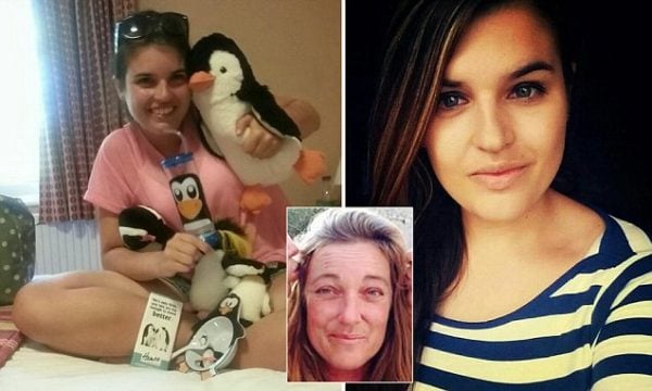 Elisa Bianco is pictured at Sally Retallack's home with gifts she had received as part of her bucket list as she pretended to suffer from a malignant tumour. See SWNS story SWLIES: A student has been jailed after she ruined her lecturer's life with a web of lies including faking terminal cancer - which saw the teacher lose her marriage, home and job. Scheming Elisa Bianco, 22, met mother-of-four Sally Retallack, 49, on a college course and duped her with a long sob story. She convinced her to let her move into her home by pretending she had been abused by her parents and had three months to live with a malignant tumour. The cancer story prompted worried Mrs Retallack to give up work - and help fulfil Bianco's 'bucket list', Truro Crown Court heard.