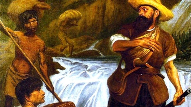 Caça aos indigenas pelos bandeirantes, Rodolfo Amoedo