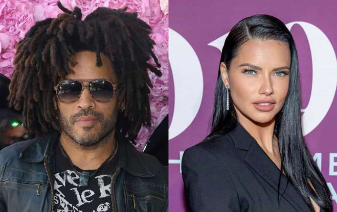 Lenny Kravitz e Adriana Lima