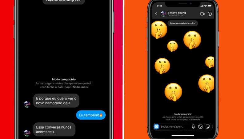 Modo temporário Instagram