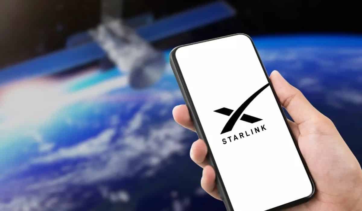 Celular com conexão starlink