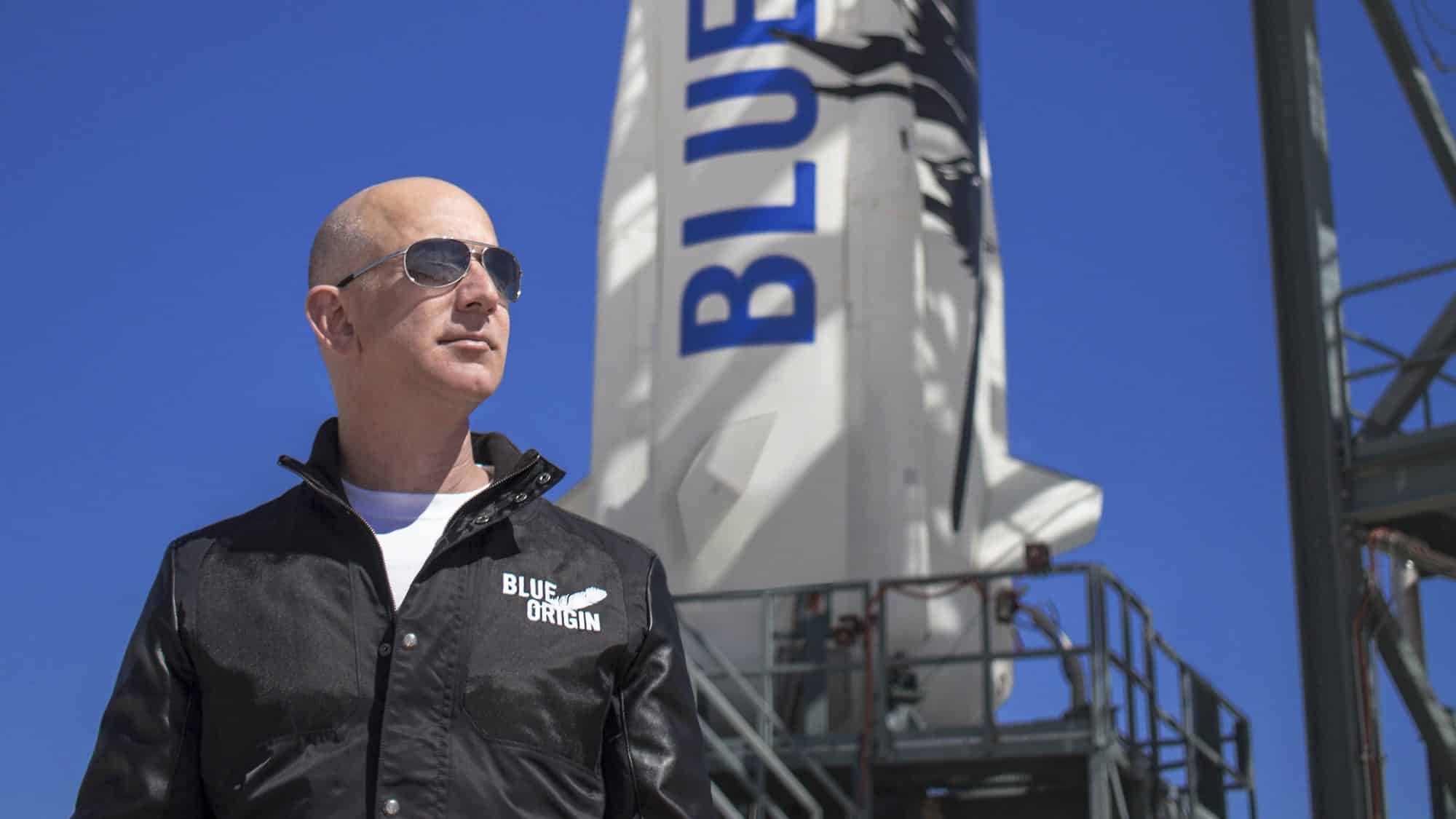 A empresa espacial do bilionário Jeff Bezos, Blue Origin, concluiu com sucesso sua terceira missão. Foto de arquivo.